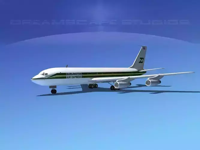 Boeing 707 BAX Global 3D model