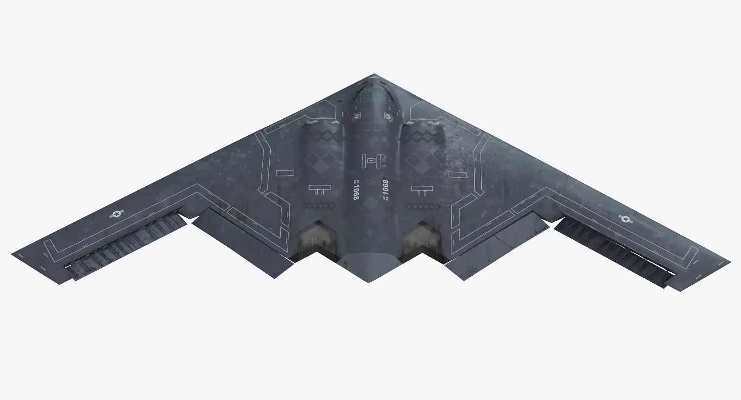 Stealth Bomber B 2 Spirit Rigged 3D model