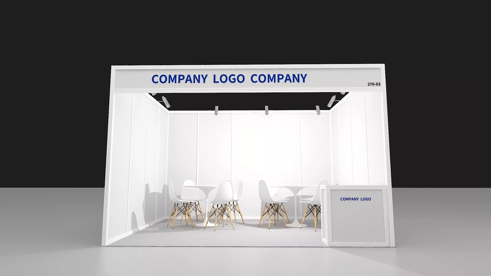 exhibition booth 3D model