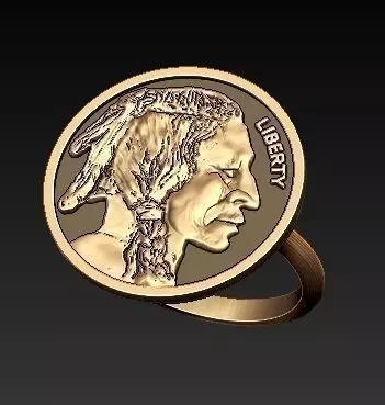 indian ring 3D print model_0