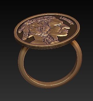 indian ring 3D print model_1