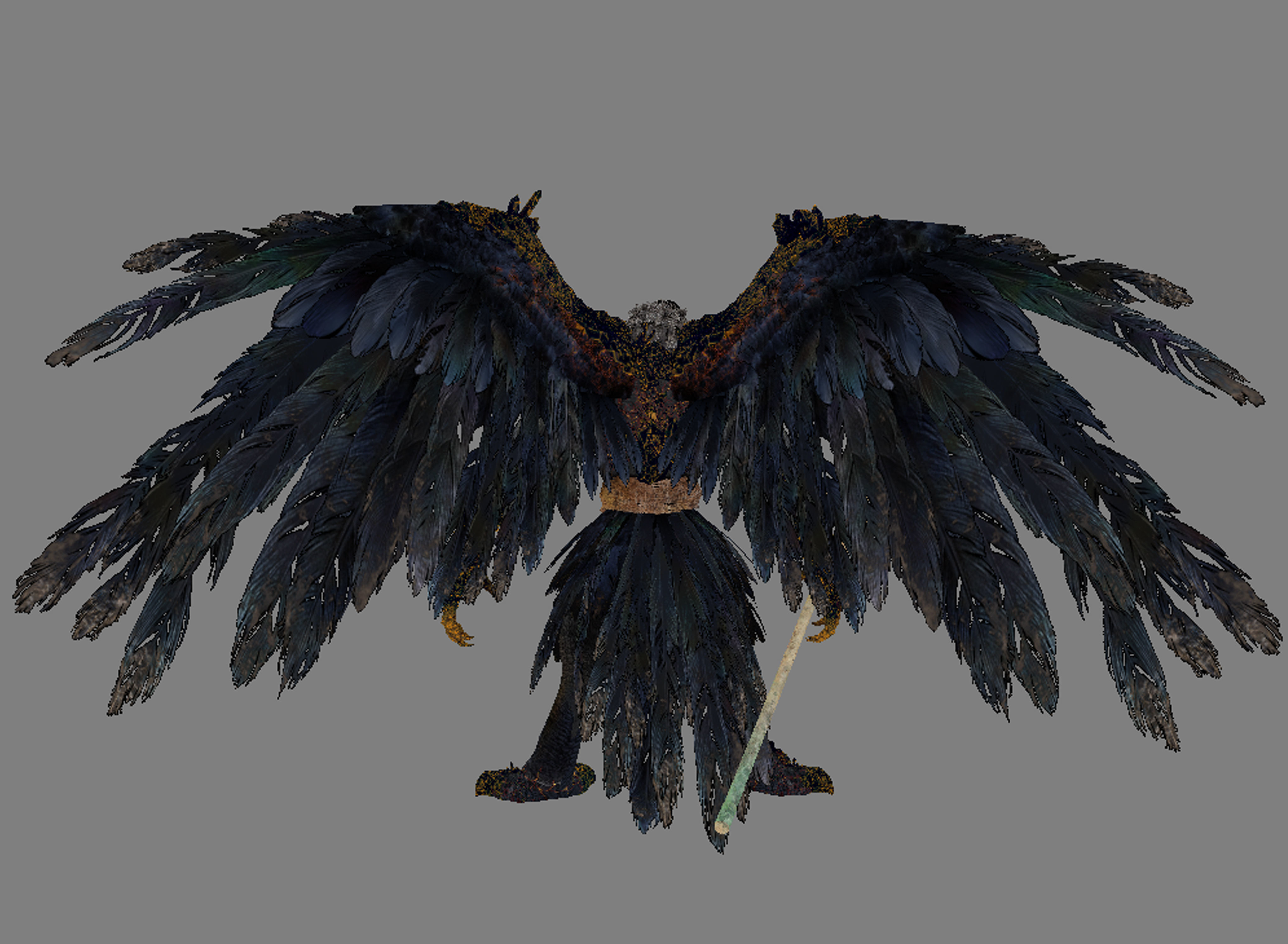 TENGU-Nioh bird 3D model_3