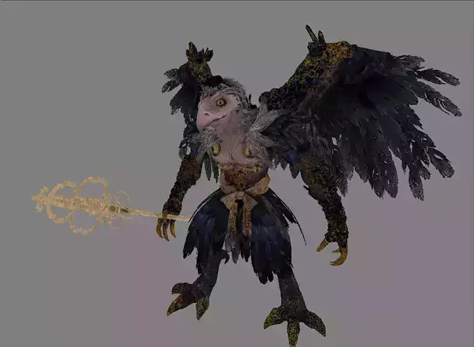 TENGU-Nioh bird 3D model
