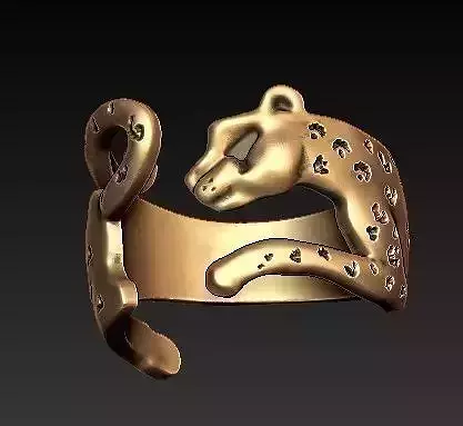 jaguar ring boho 3D print model