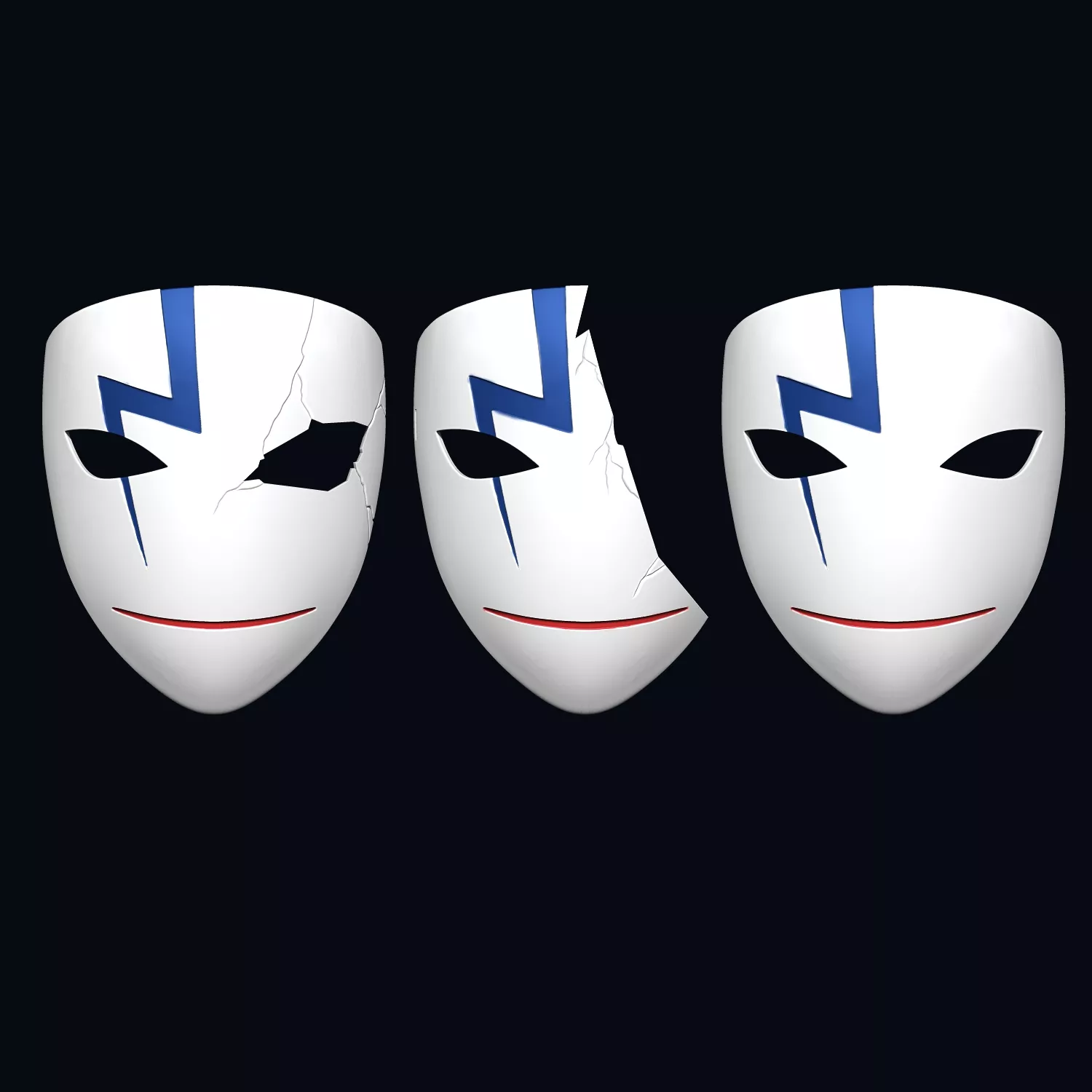 Darker than Black mask - Hei mask 3D print model
