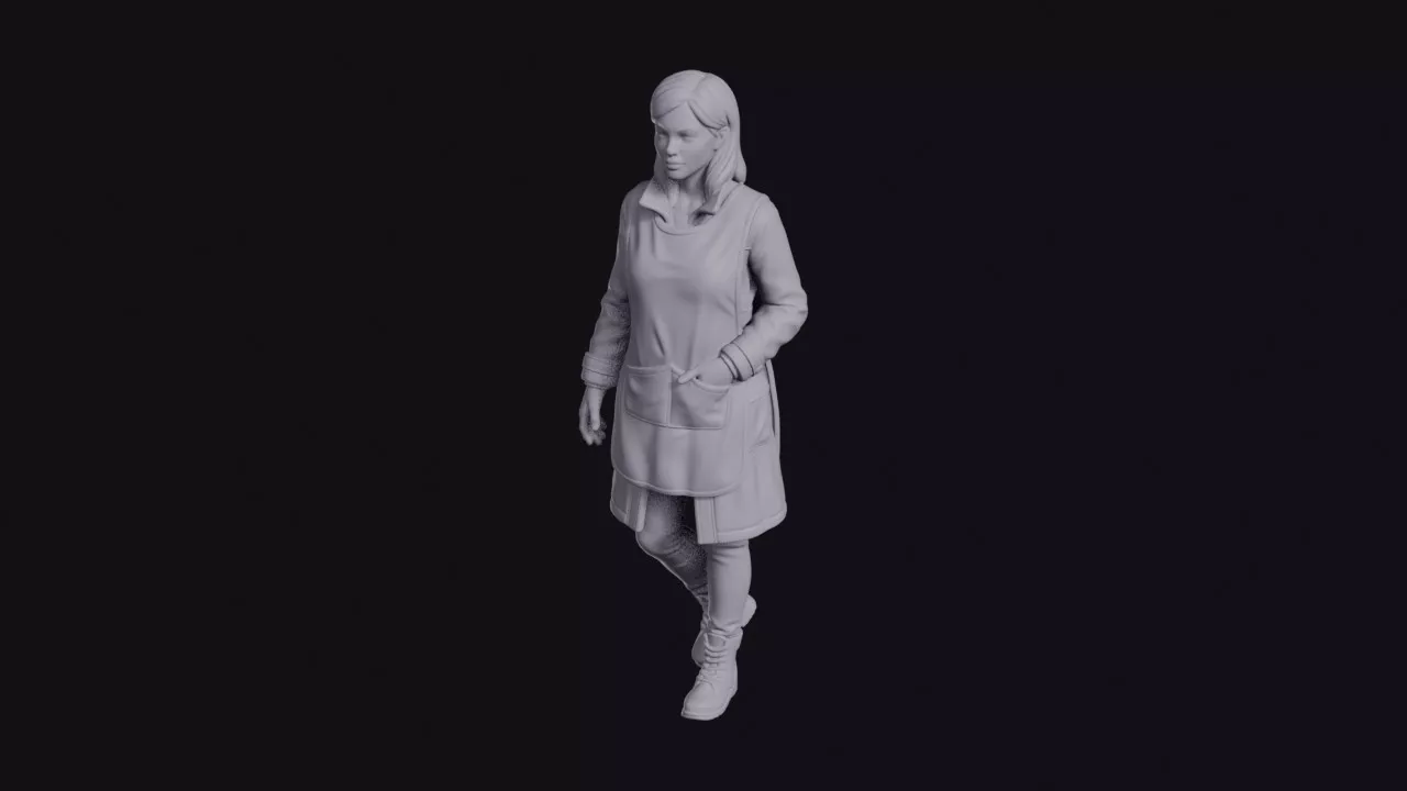 Charity Collector in Tabard Figurine 3D print model
