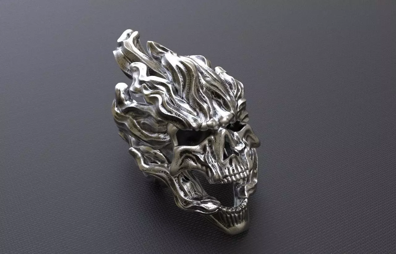 3d Printable Skull Pendant  3D print model_0