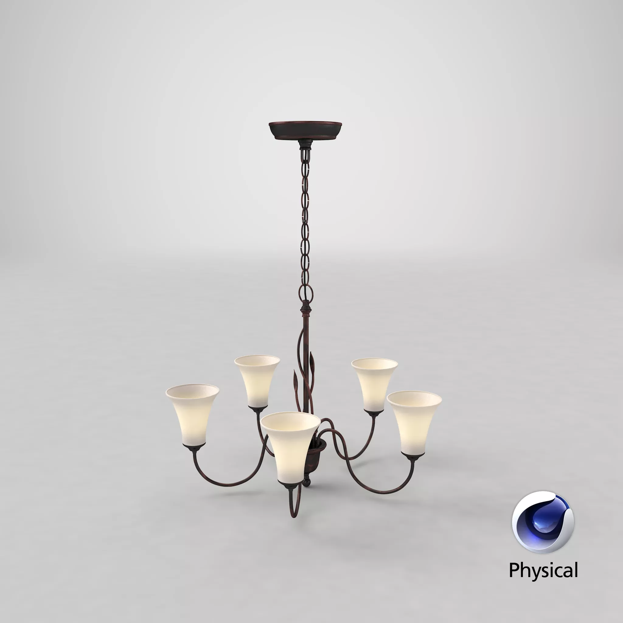 Traditional Ceiling Light On 3D model