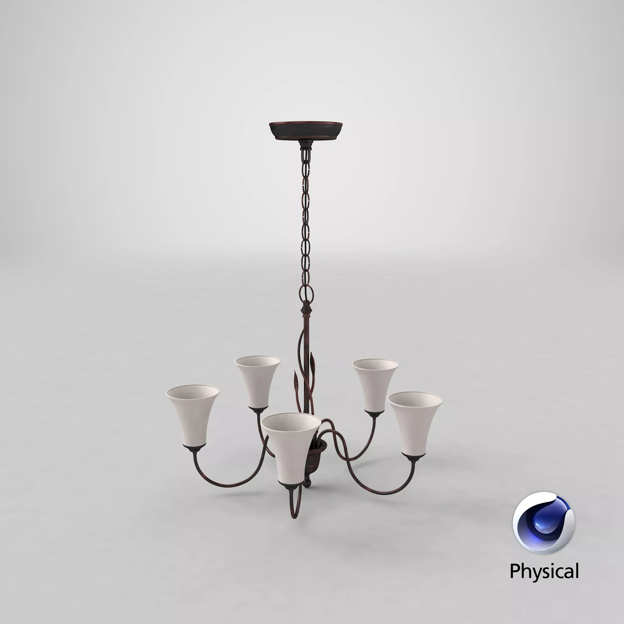 Traditional Ceiling Light Off 3D model