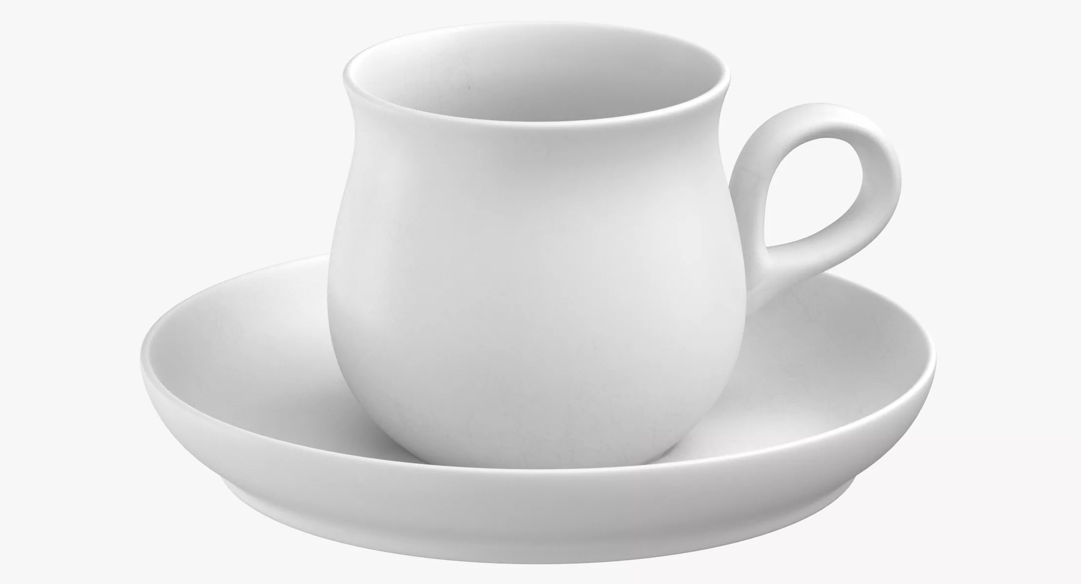 Modern Tableware Teacup 3D model