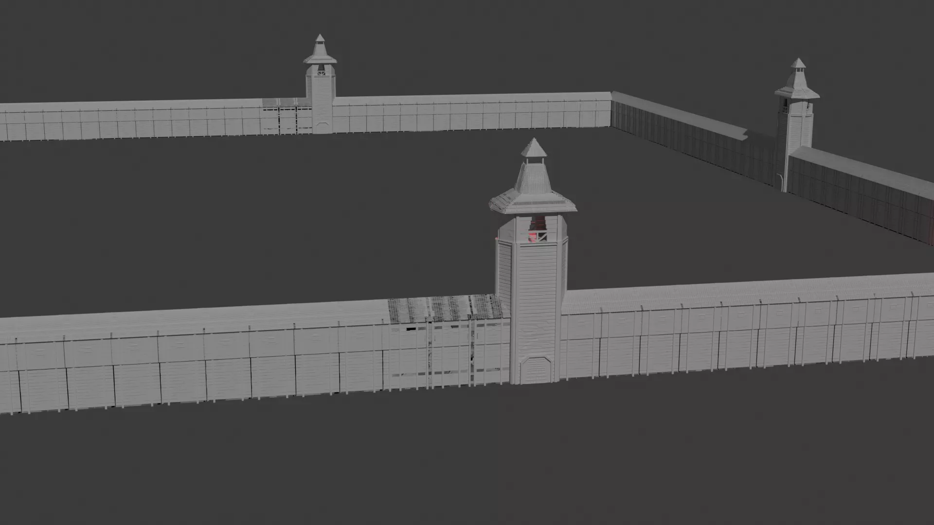 Fortress Free low-poly 3D model
