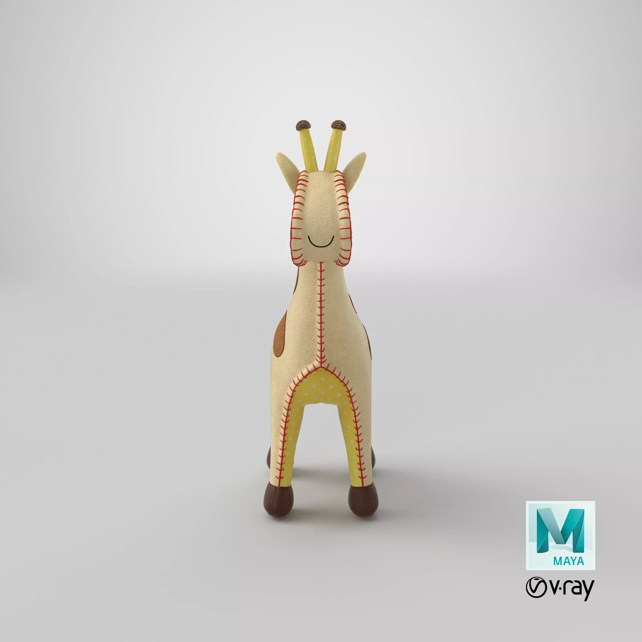 Stuffed Giraffe 3D model