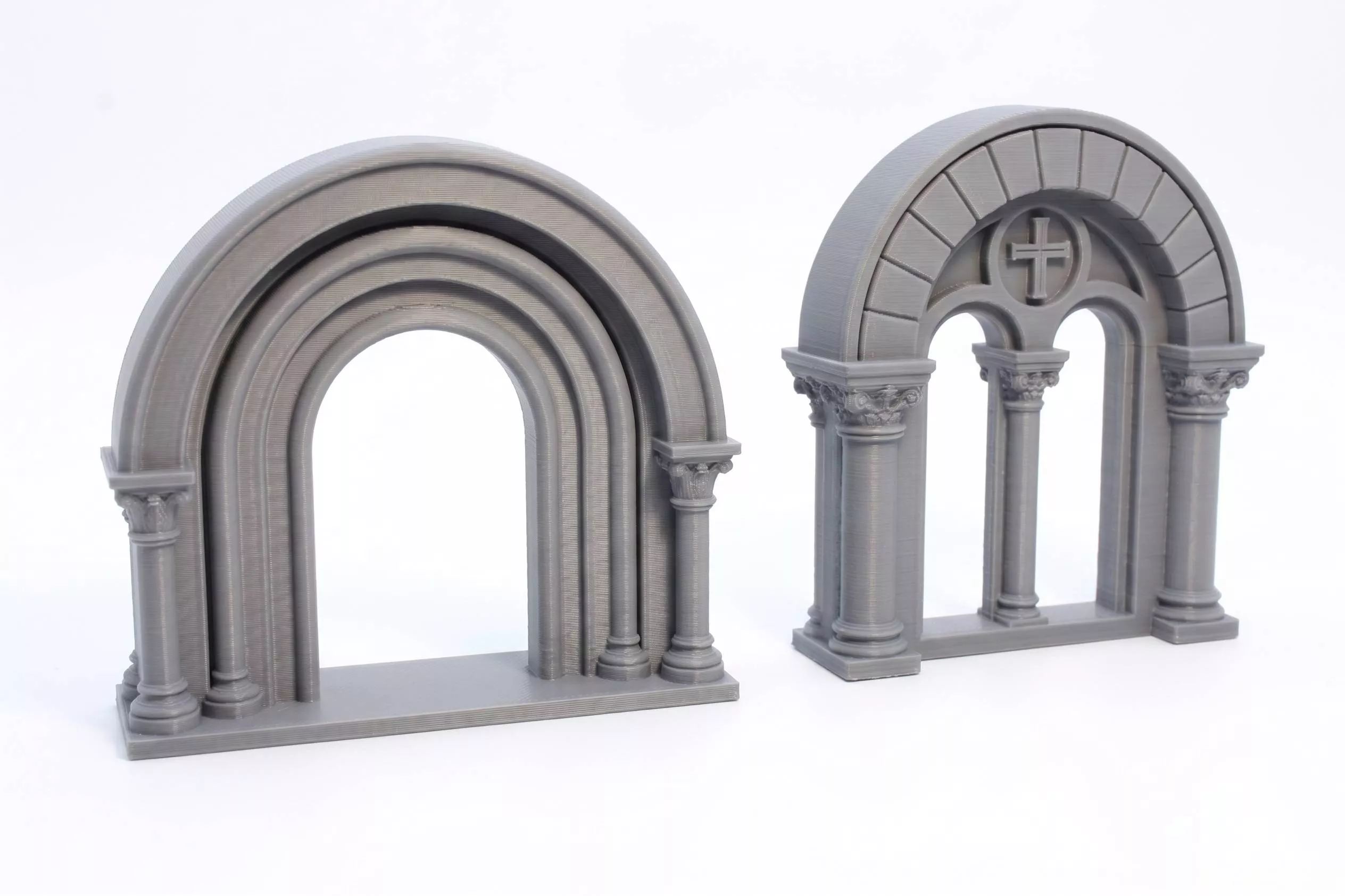 Romanesque windows 2 3D print model