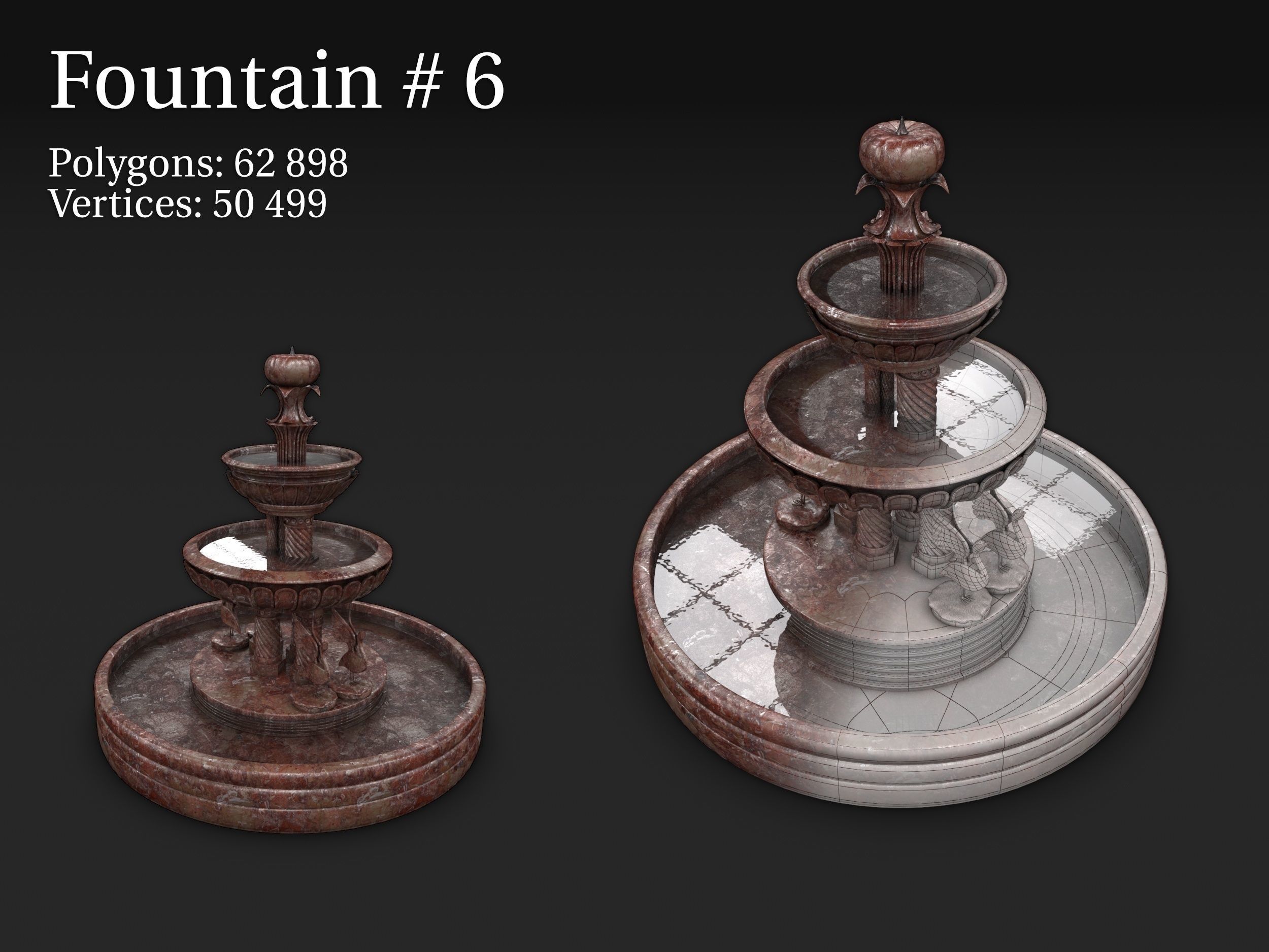 Fountain pack 13 in 1 3D model_6