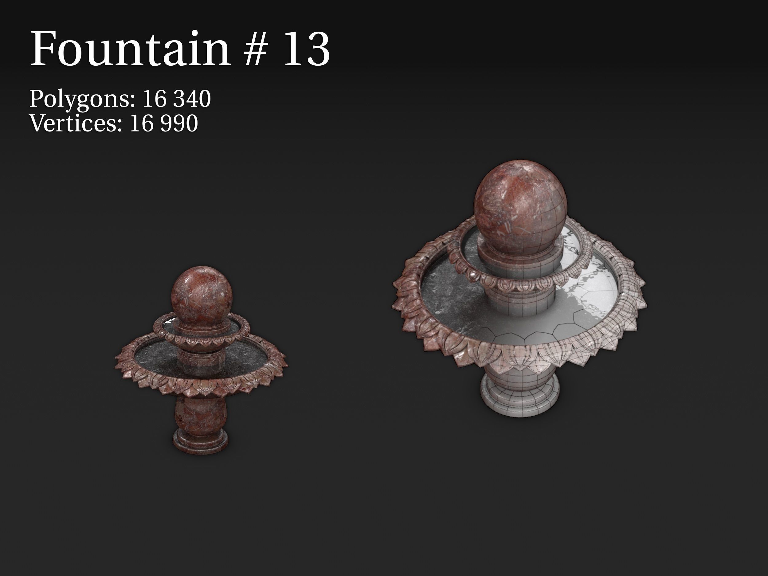 Fountain pack 13 in 1 3D model_13