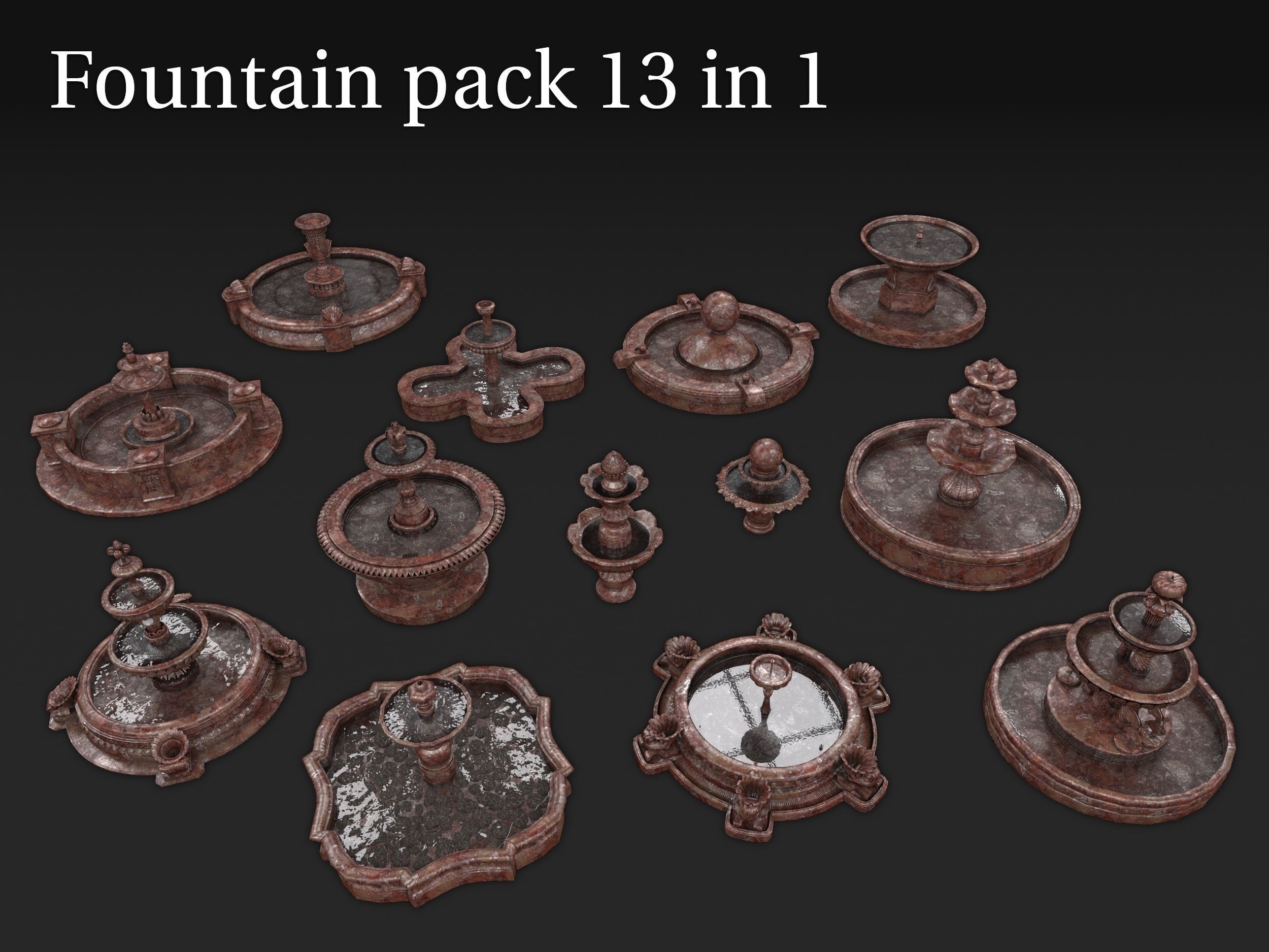 Fountain pack 13 in 1