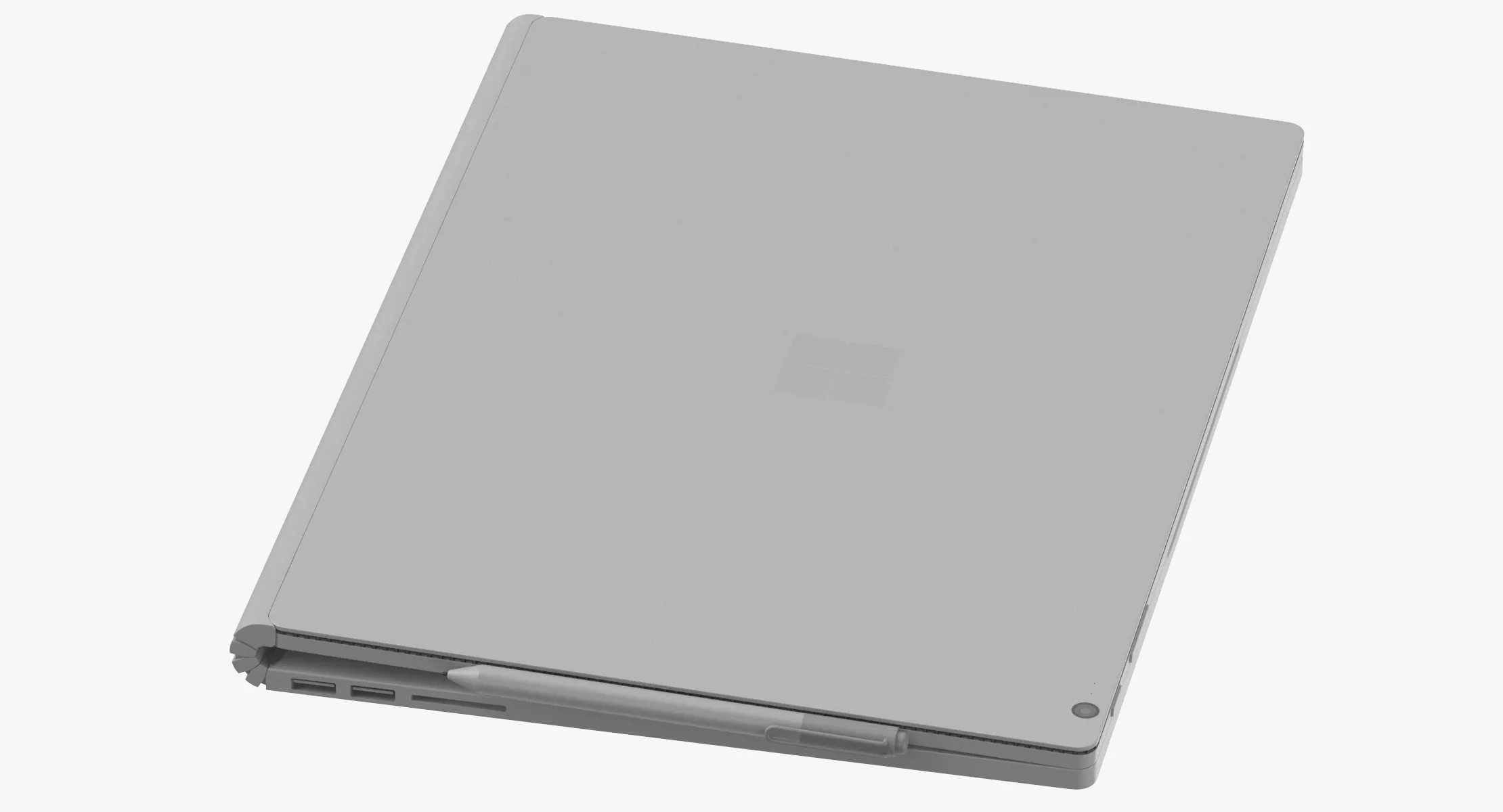 Microsoft Surface Book 2 Closed 3D model