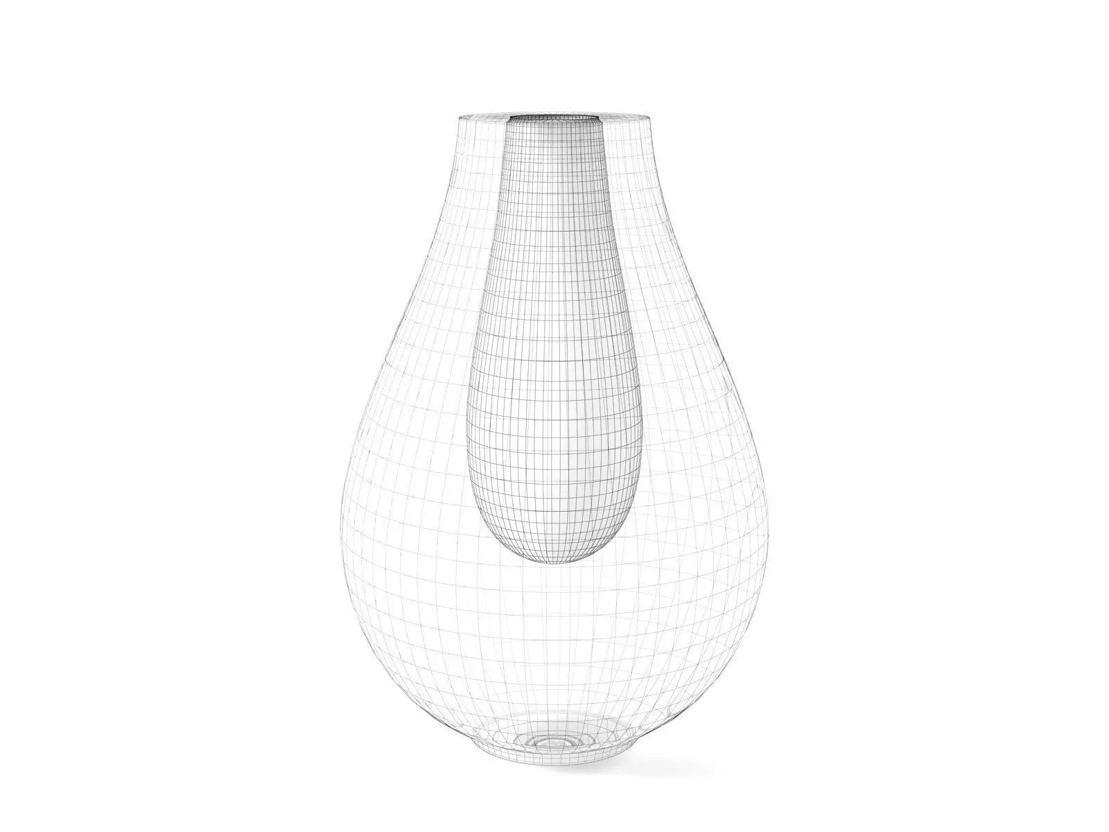 Contour vase and bowl Free 3D model_6