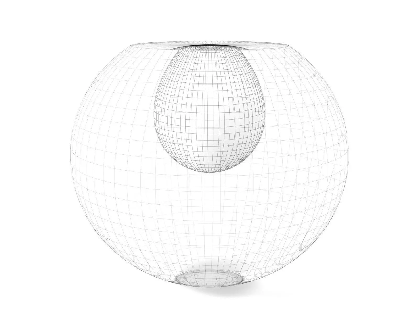 Contour vase and bowl Free 3D model_4