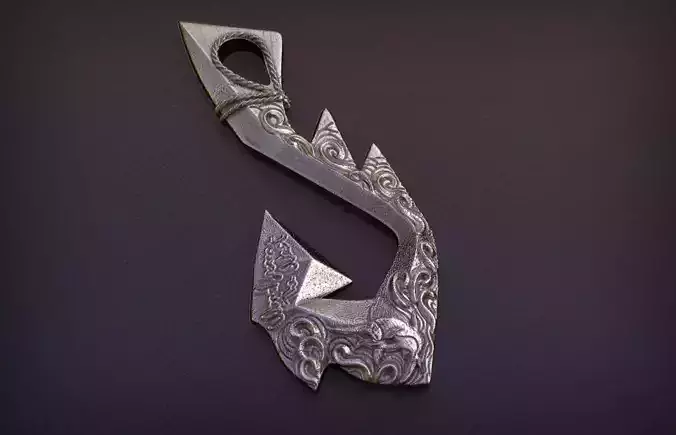 3d Printable Hook Pendant 3D print model