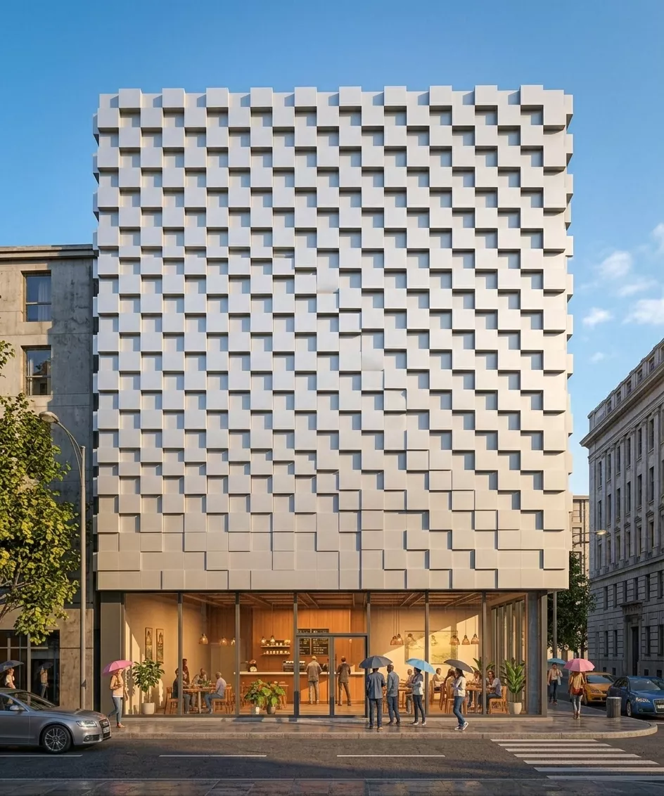 Parametric Wall Facade GRASSHOPPER 3D model
