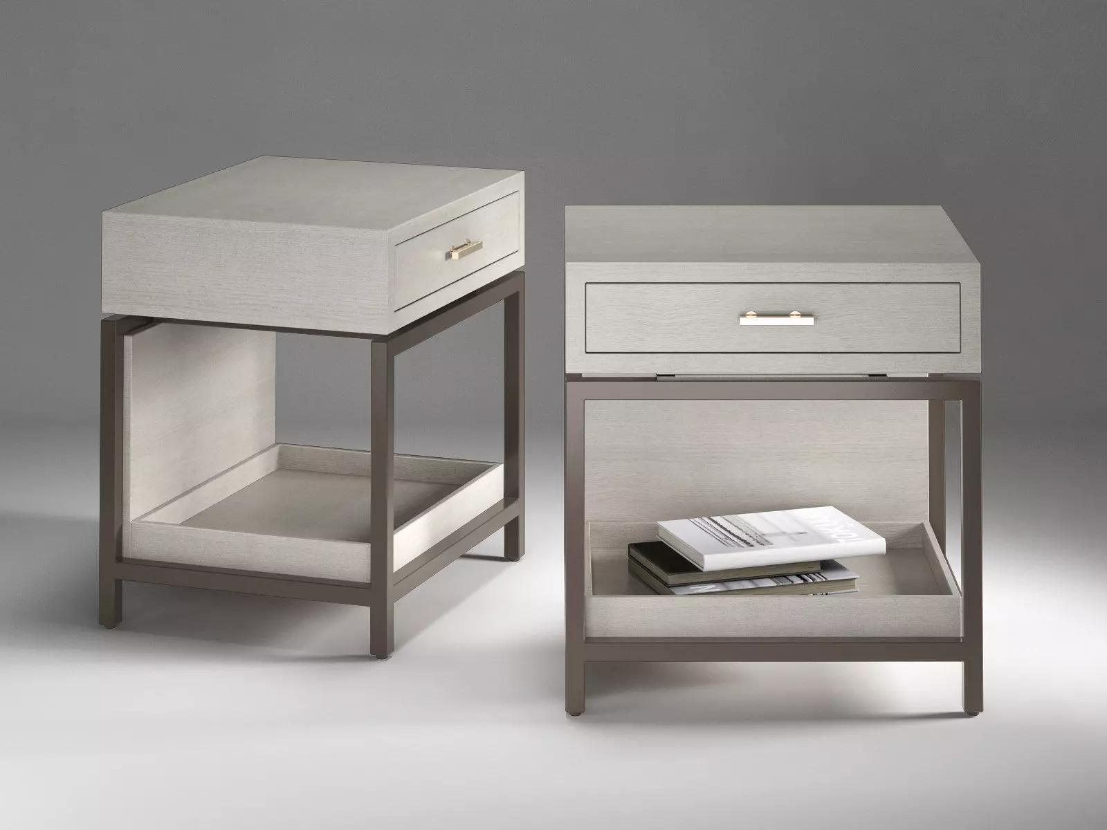 8479-Nightstand bedside table with drawer Free 3D model_1