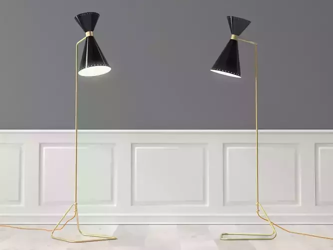 Novara Floor Lamp 3D model Novara Floor Lamp 3D model