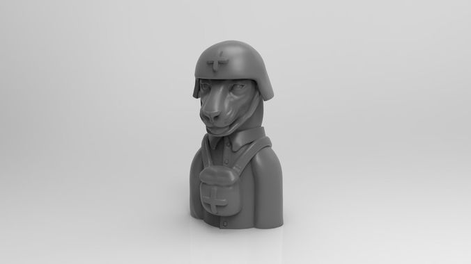 Pandemic Anthro-Leopard Pawn Medic 3D print model