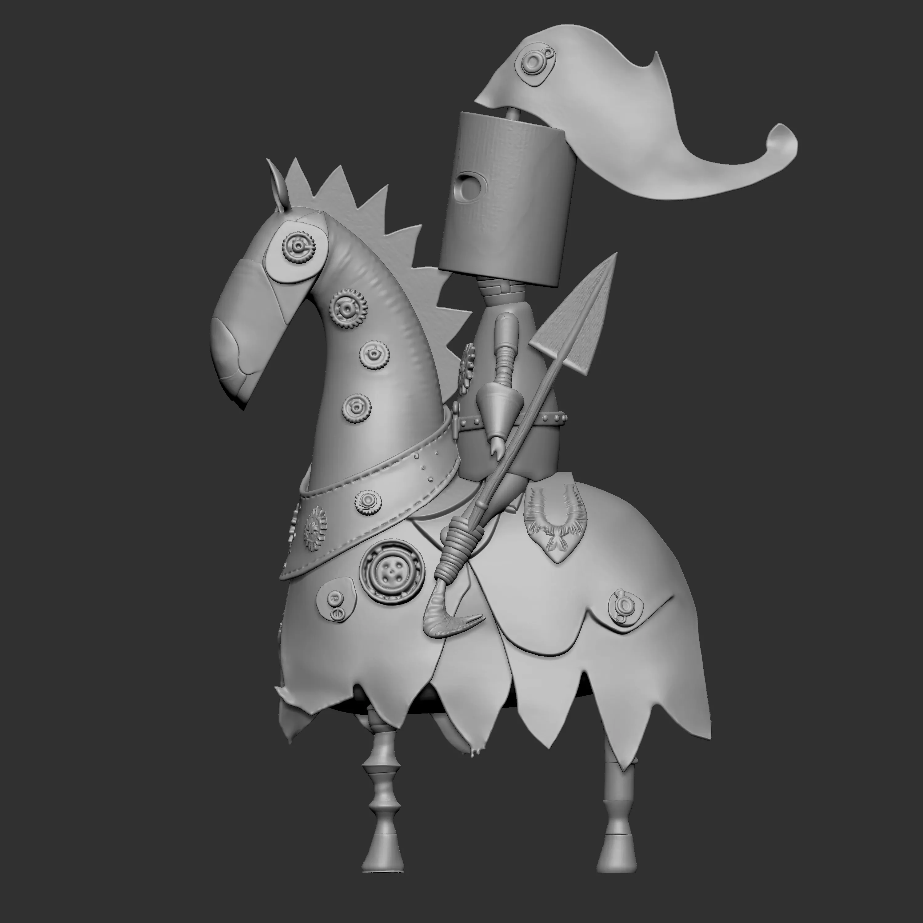 steampunk-inspired toy 3D print model