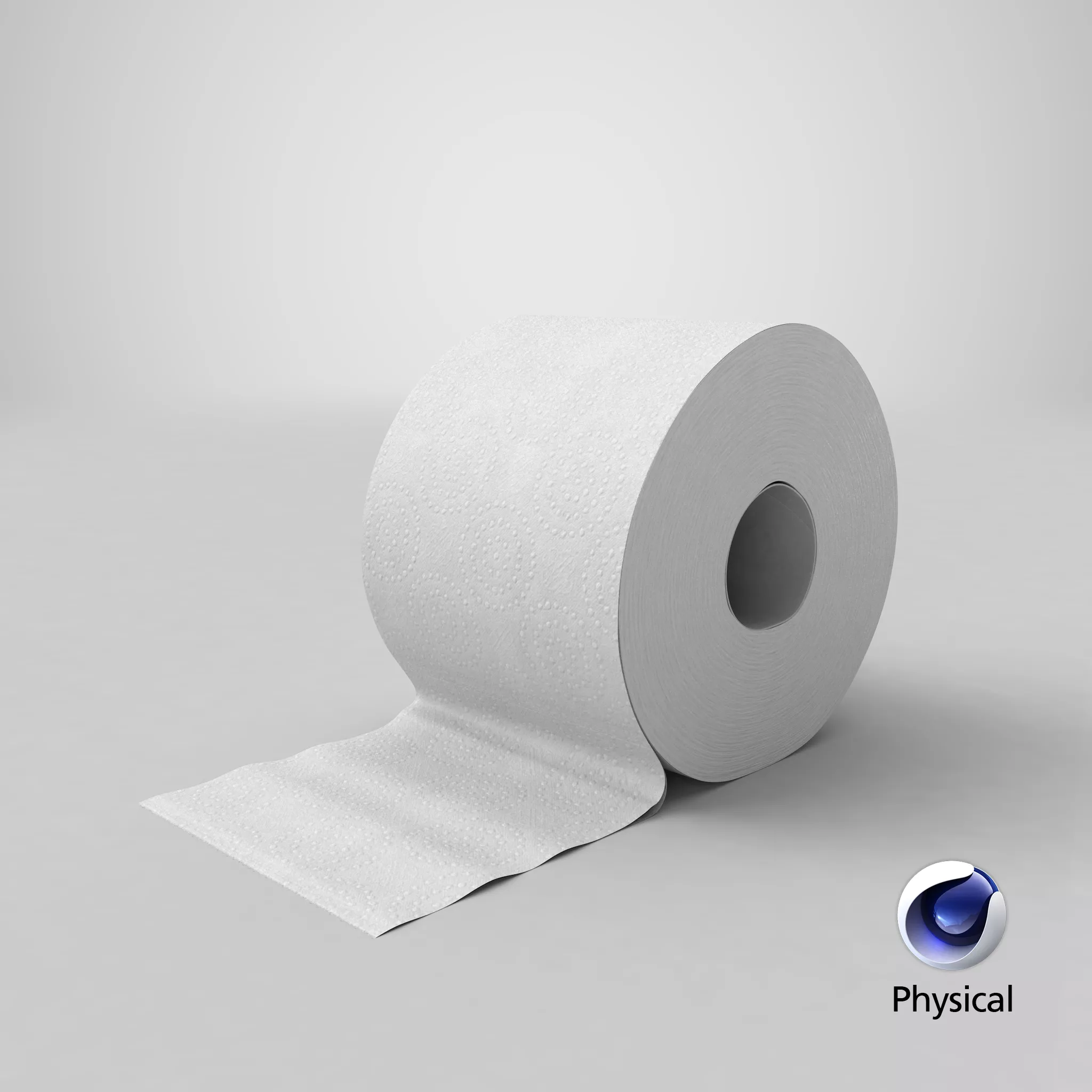 Toilet paper 01 3D model