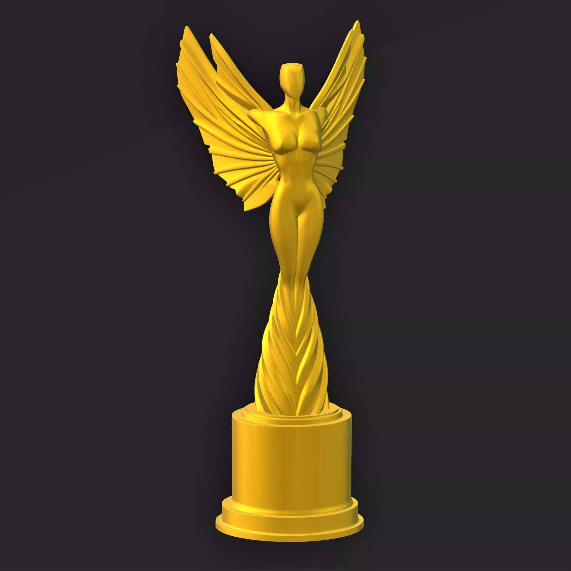 spirit of achievement angle trophy 3D print model