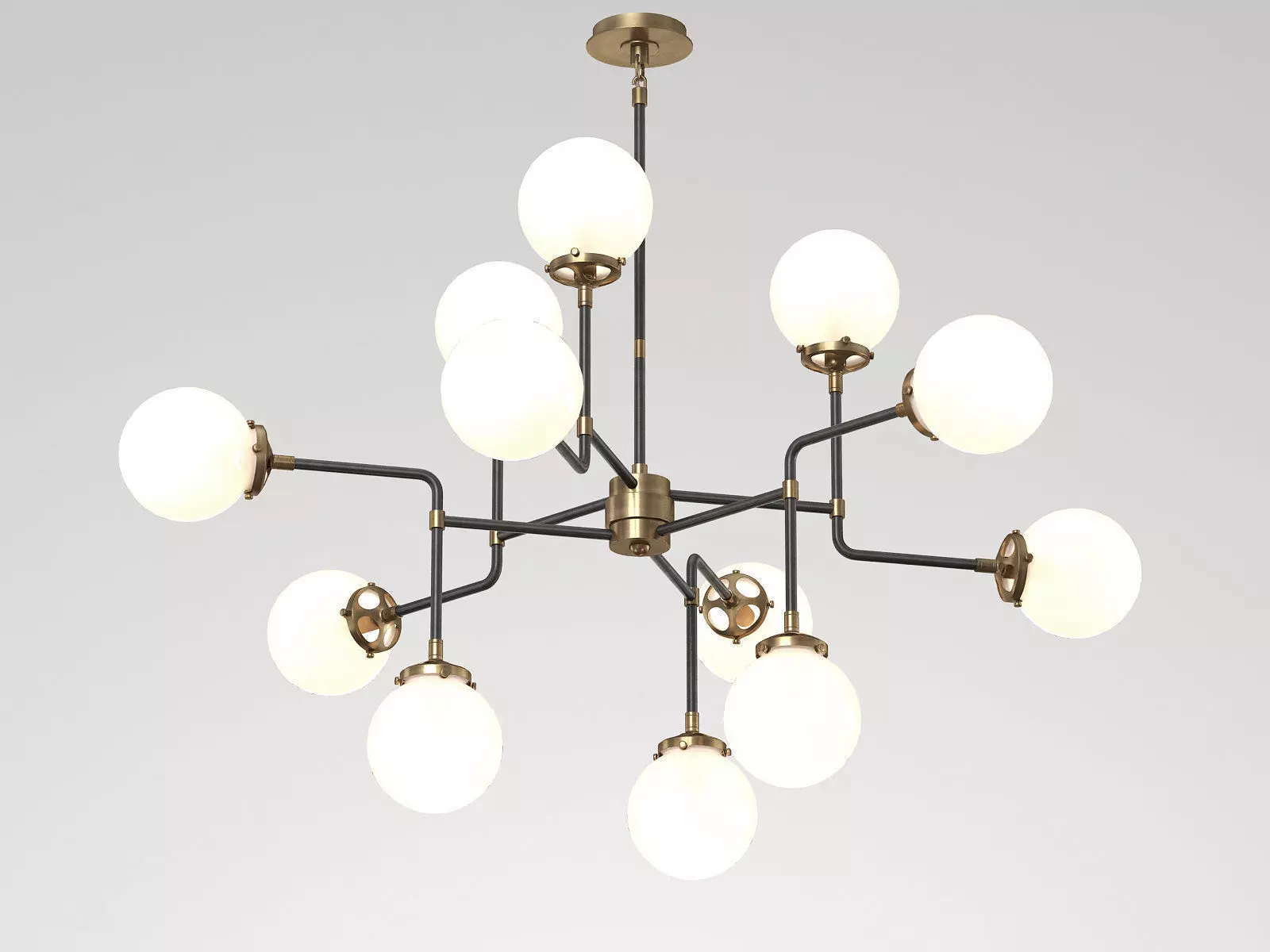 Bistro Medium Chandelier 3D model_0