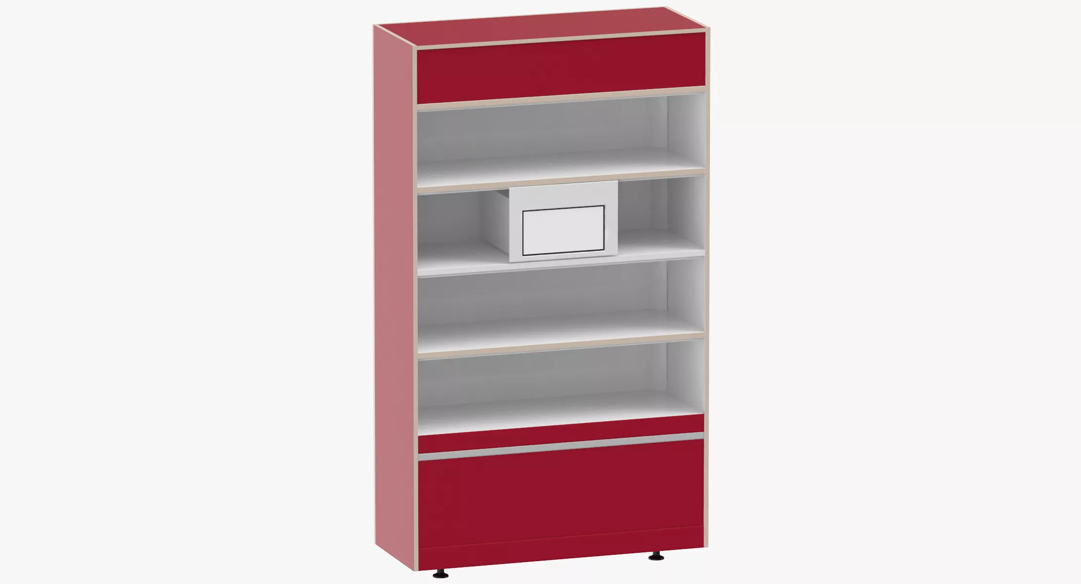 Supermarket End Cap Shelf 3D model