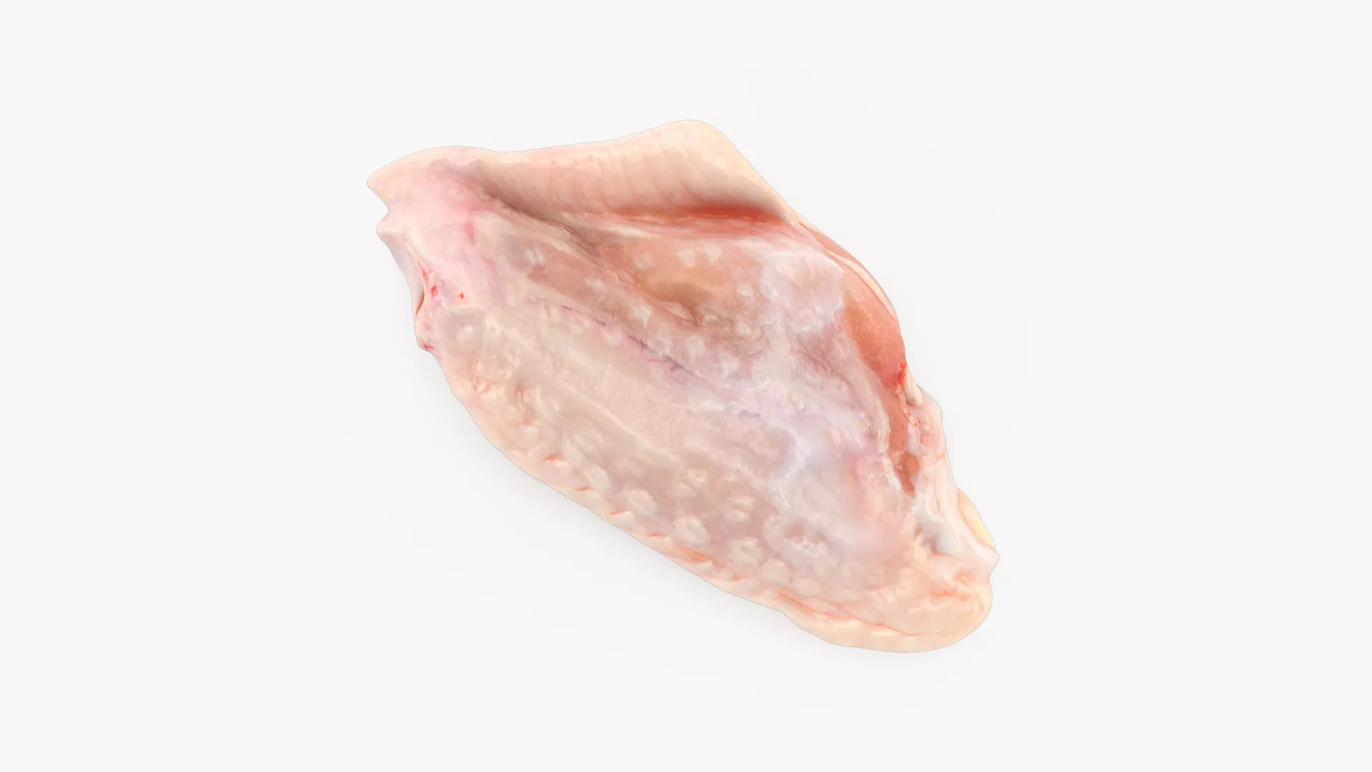 Fresh Raw Chicken Middle Wing v1 Low-poly 3D model