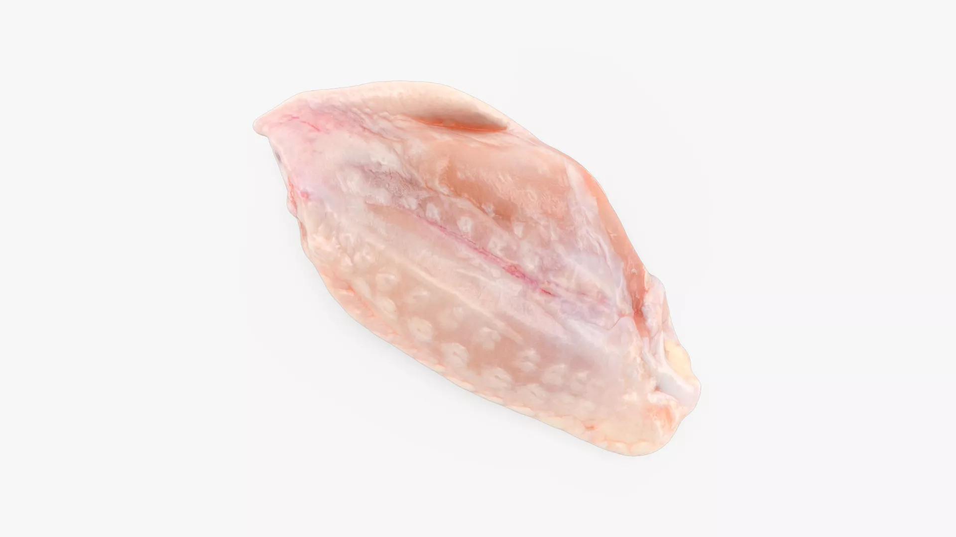 Fresh Raw Chicken Middle Wing v2 Low-poly 3D model