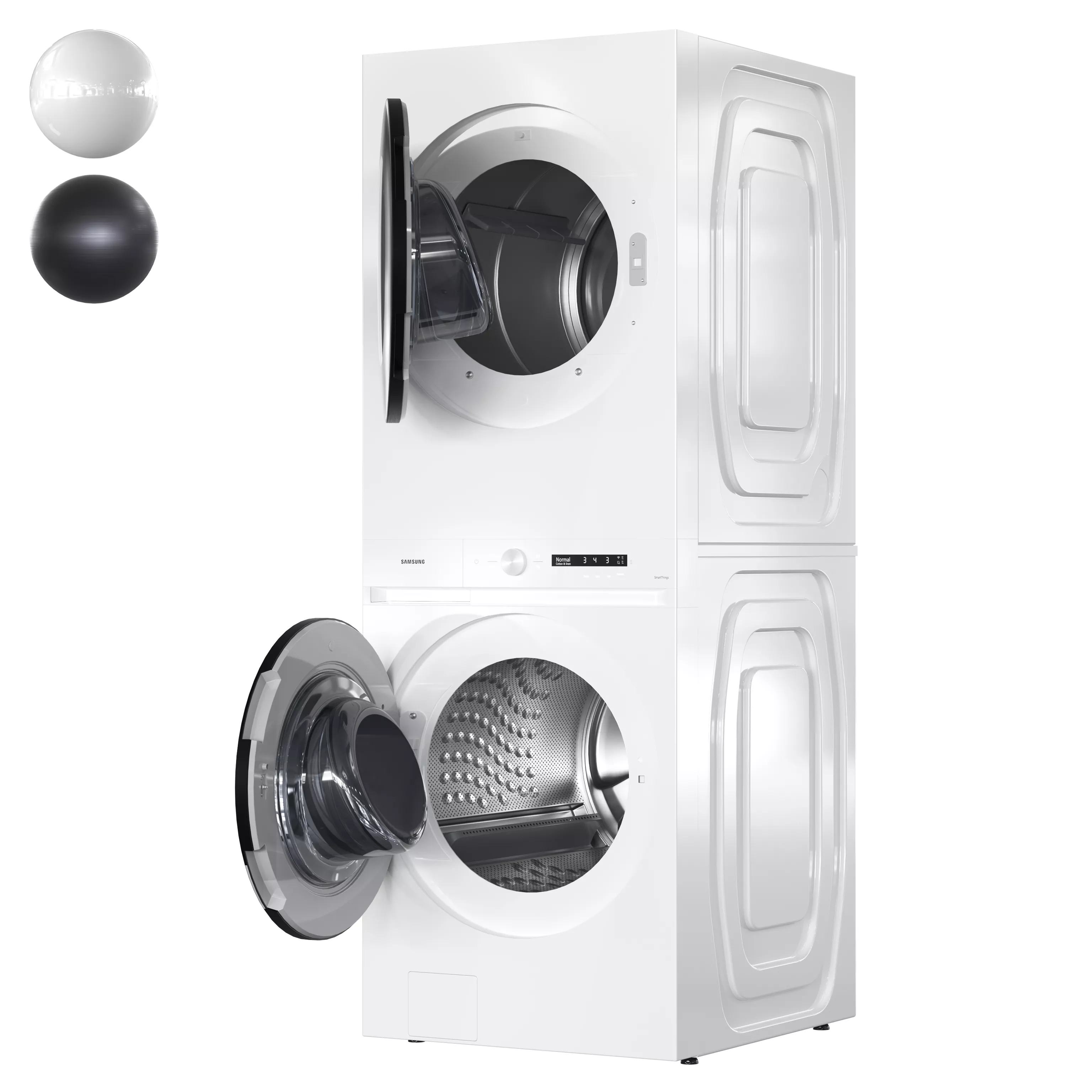 Samsung Bespoke AI Laundry Hub 01 WH46DBH100EWA3 WH46DBH500EVA3 3D model