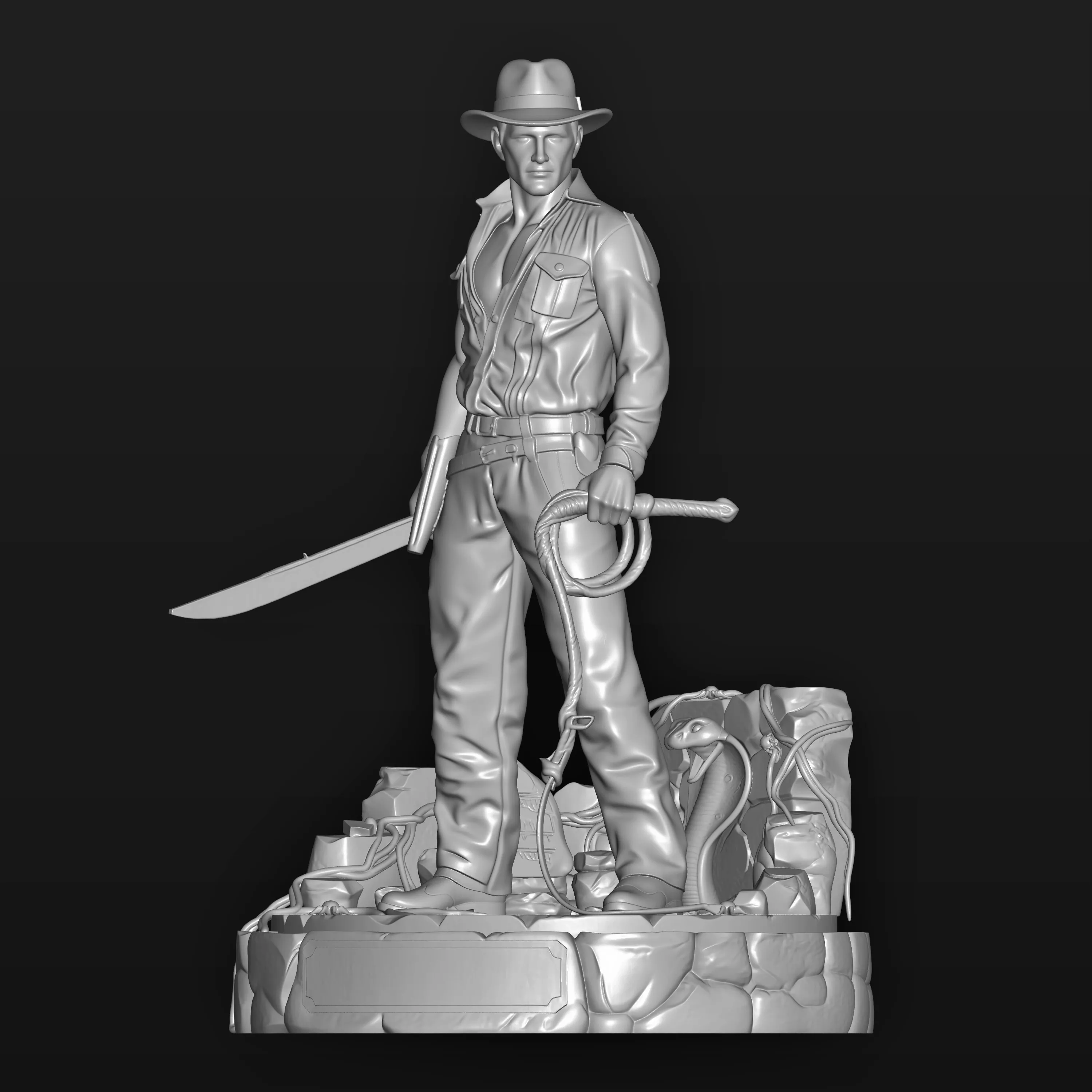 indiana jones 3D print model