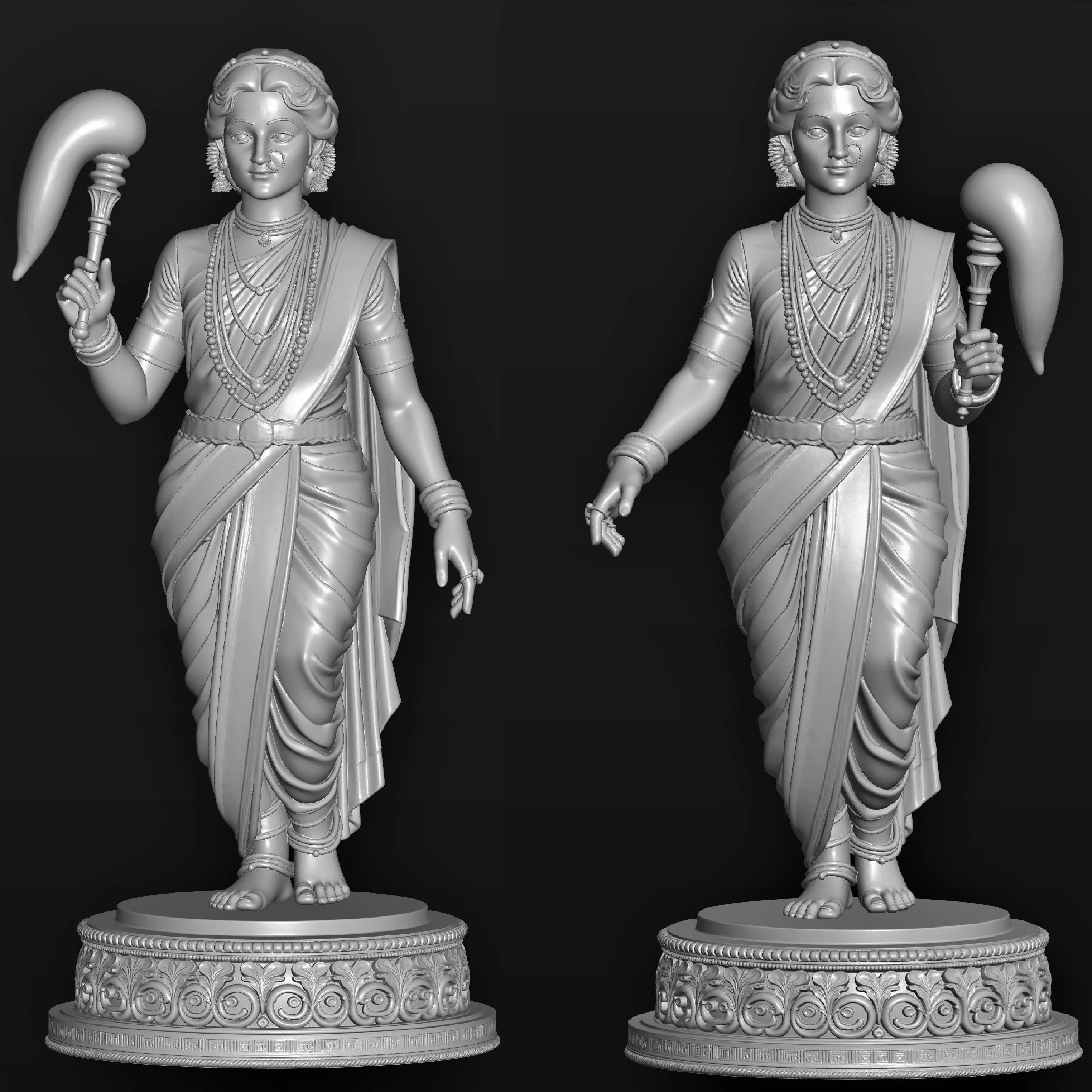 Riddhi Siddhi left and right 3D print model