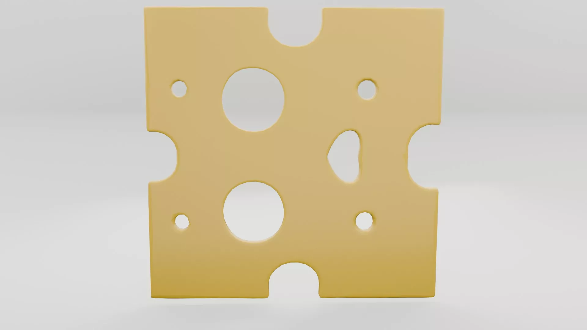 Cheese Slices Low-poly 3D model