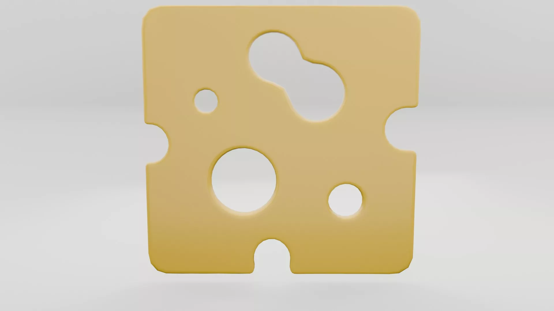 Cheese Slices Low-poly 3D model