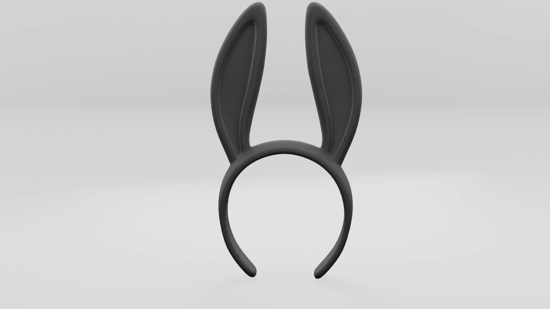 Bunny Headband Low-poly 3D model