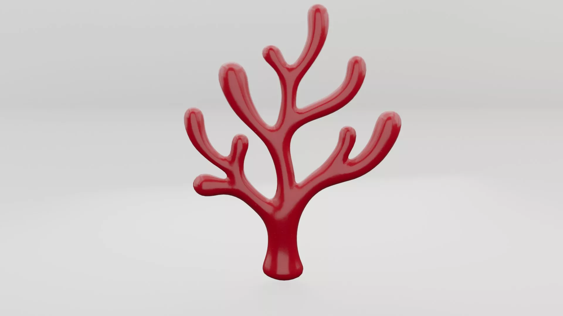 Cartoon Coral Low-poly 3D model