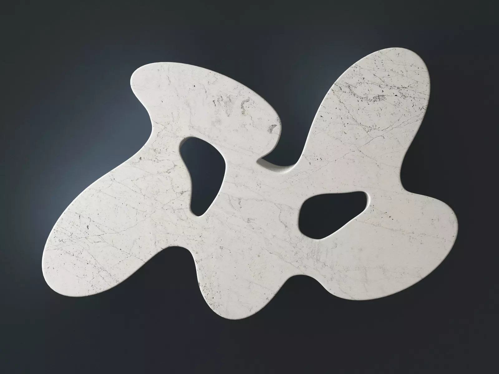 Quark5E coffee table made of wood 3D model_1