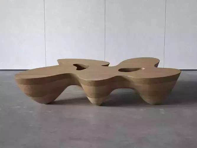 Quark5E coffee table made of wood