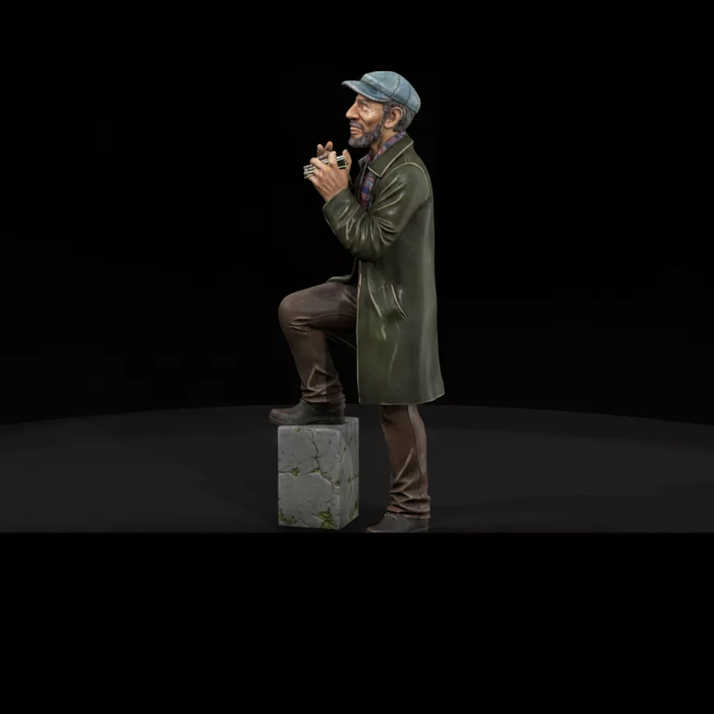 Stylized Harmonica Street Performer 3D print model