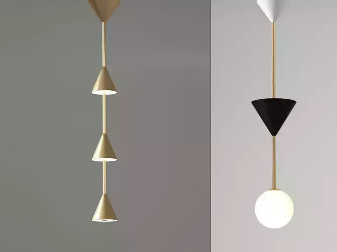 Many Pendant Lamp 3D model