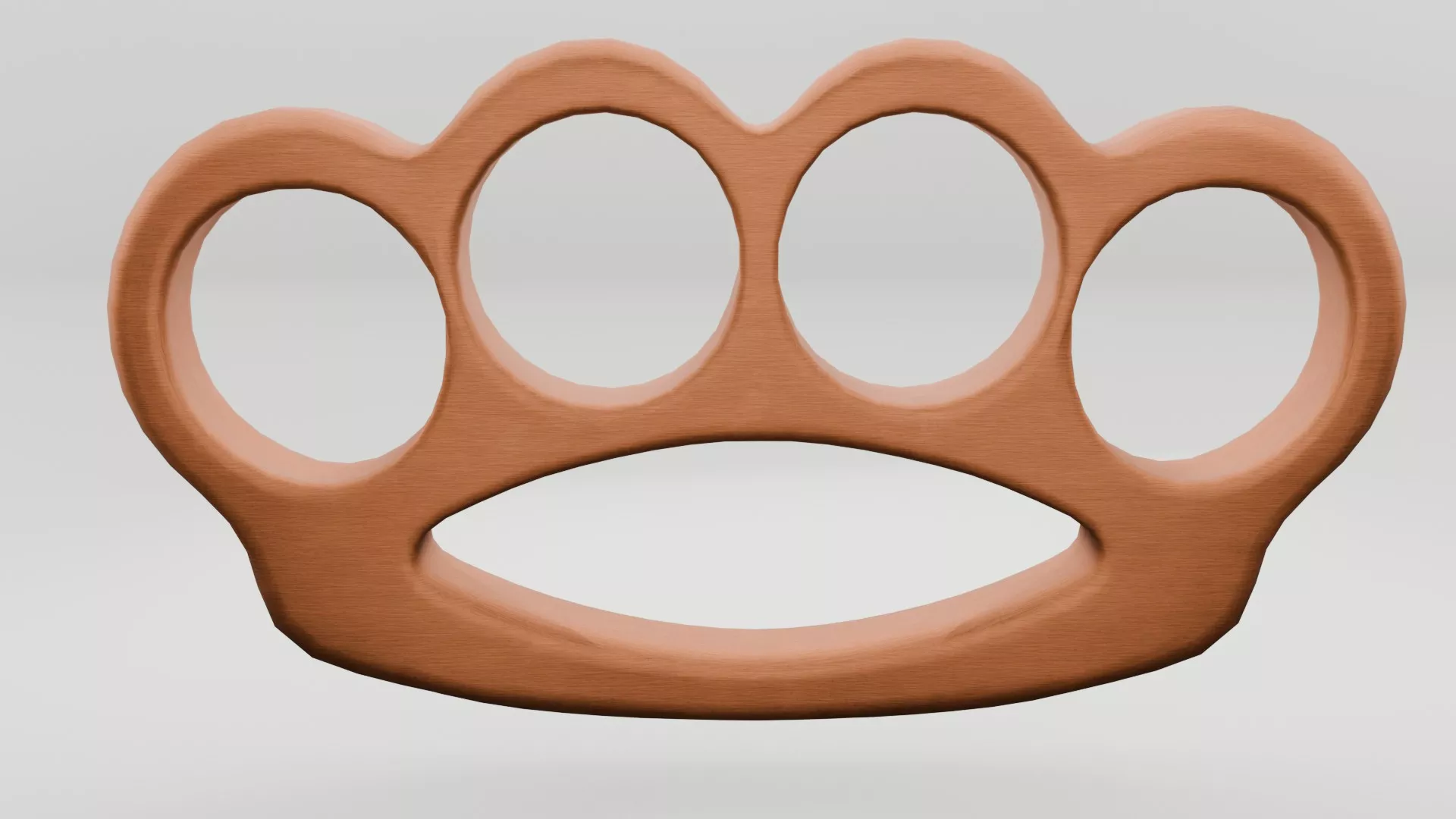 Brass Knuckles Low-poly 3D model