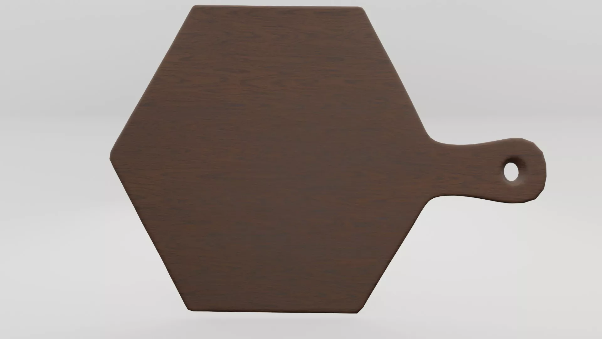 Wooden cutting board Low-poly 3D model