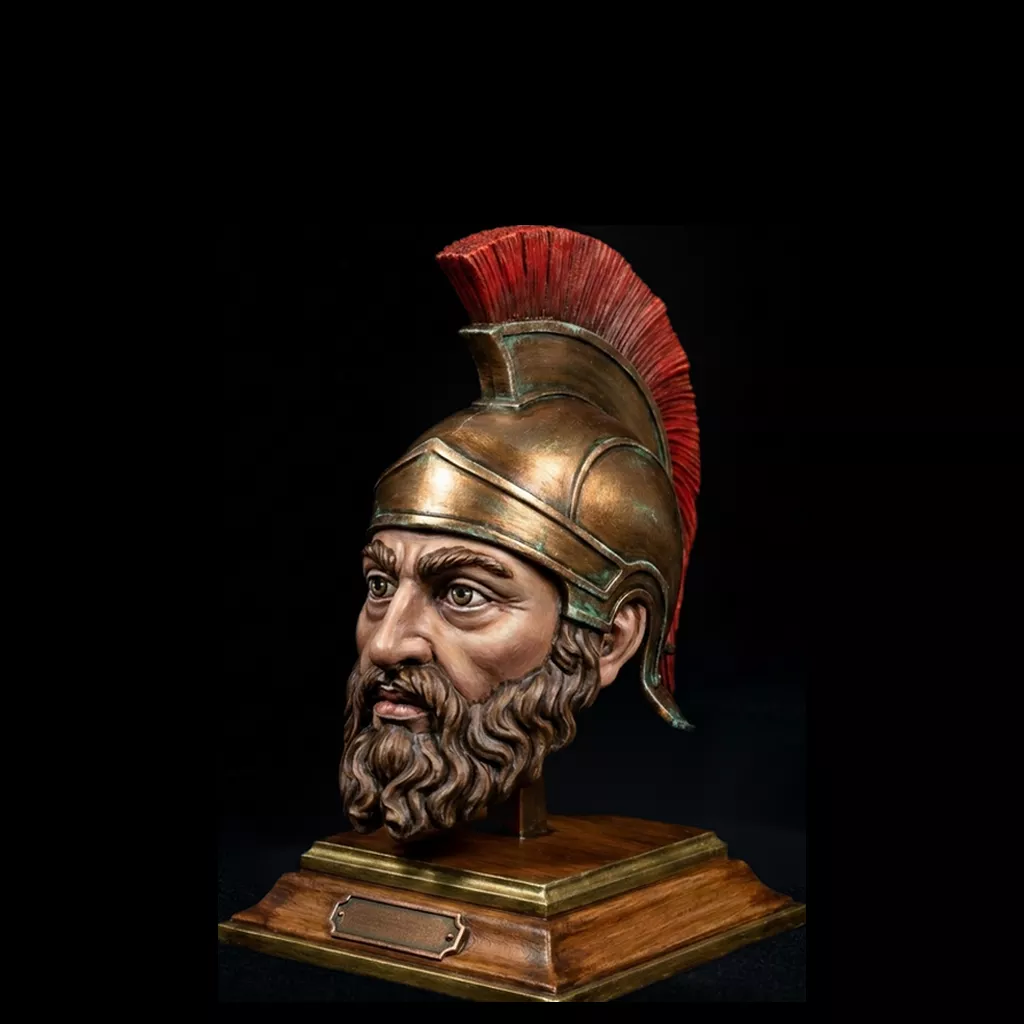 Classical Greek Hoplite Bust 3D print model
