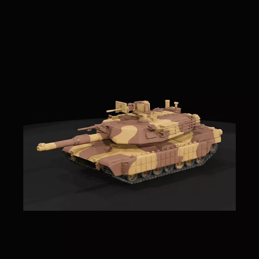 M1a2 Abrams Main Battle Tank 3D print model